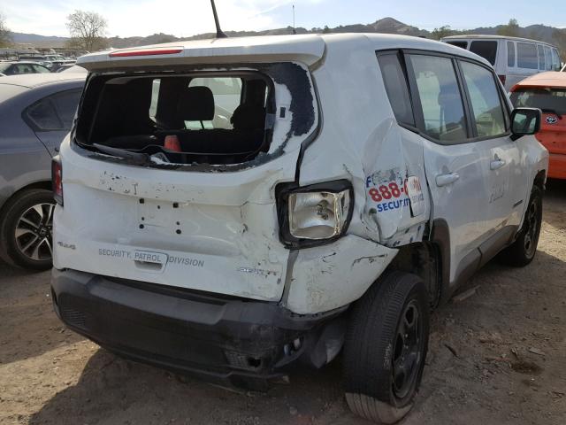 ZACCJBAB7JPG98267 - 2018 JEEP RENEGADE S Սպիտակ լուսանկար 4