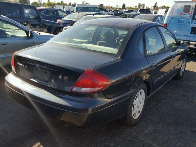 1FAFP53U76A226725 - 2006 FORD TAURUS SE BLACK photo 4