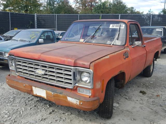 CCQ145B156484 - 1975 CHEVROLET 1500 RED photo 2