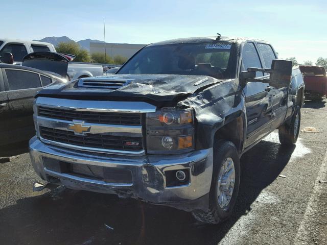 1GC1KVEY9HF115523 - 2017 CHEVROLET SILVERADO BLACK photo 2