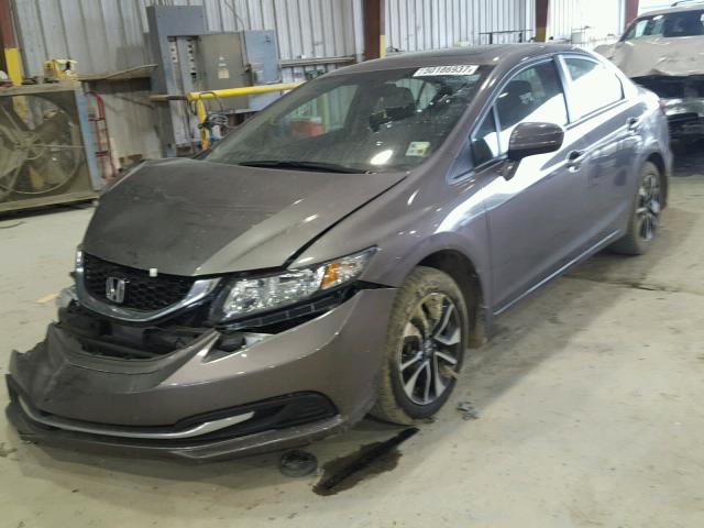 19XFB2F80EE084526 - 2014 HONDA CIVIC EX BROWN photo 2