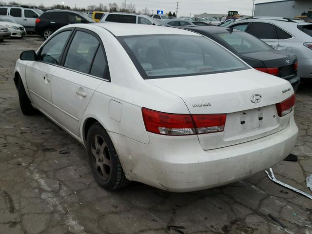 KMHEU46C16A076814 - 2006 HYUNDAI SONATA GLS WHITE photo 3