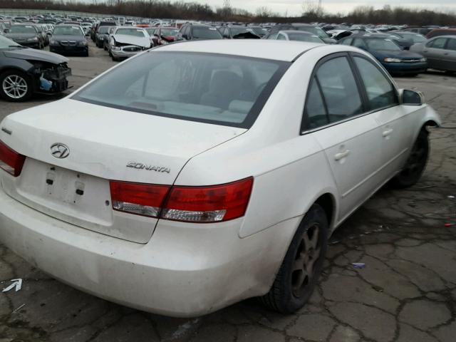 KMHEU46C16A076814 - 2006 HYUNDAI SONATA GLS WHITE photo 4