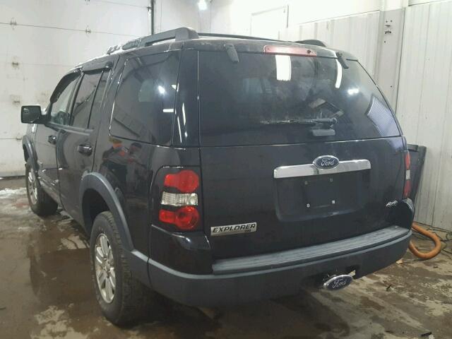 1FMEU73E77UA33702 - 2007 FORD EXPLORER X BLACK photo 3