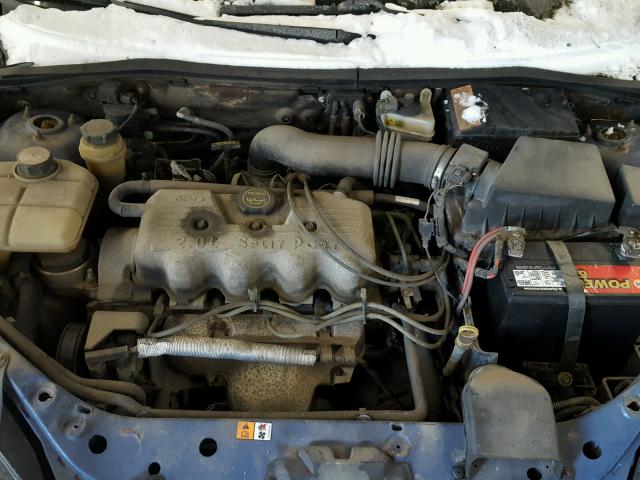 1FAFP34P52W332424 - 2002 FORD FOCUS SE BLUE photo 7