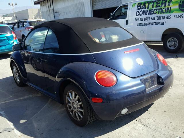 3VWCM21Y34M305686 - 2004 VOLKSWAGEN NEW BEETLE 蓝色 照片 3