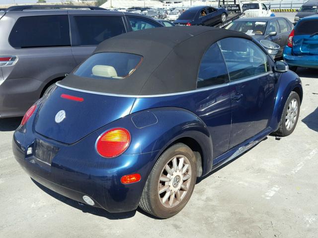 3VWCM21Y34M305686 - 2004 VOLKSWAGEN NEW BEETLE 蓝色 照片 4