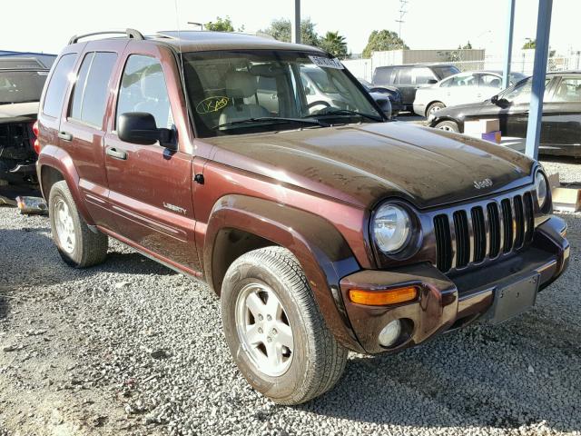 1J4GL58K84W274407 - 2004 JEEP LIBERTY LI MAROON photo 1