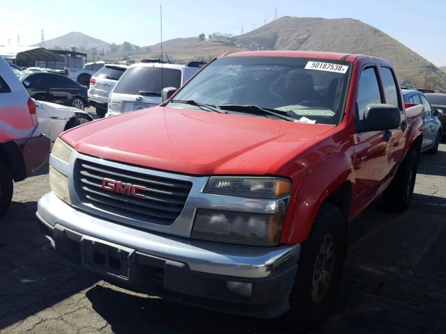 1GTDS136948220195 - 2004 GMC CANYON RED photo 2