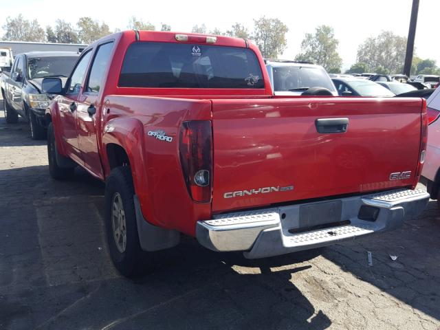 1GTDS136948220195 - 2004 GMC CANYON RED photo 3