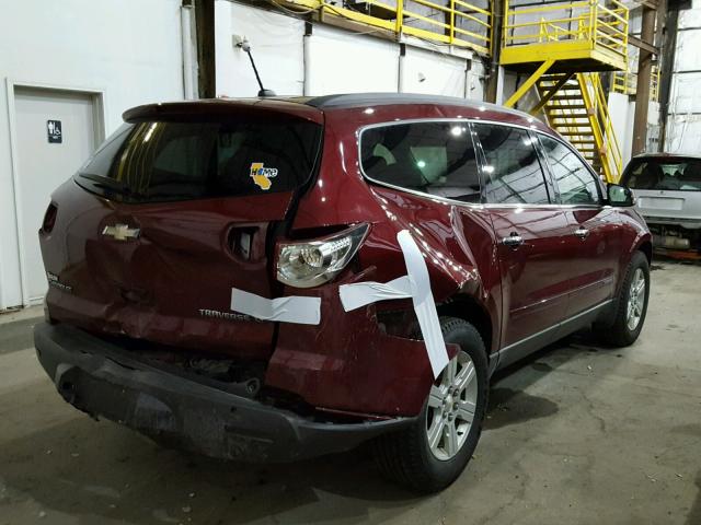 1GNEV23D29S155966 - 2009 CHEVROLET TRAVERSE L MAROON photo 4