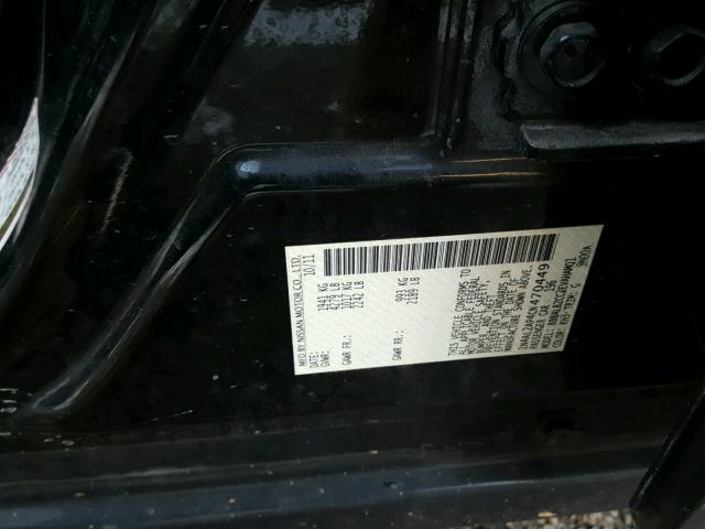 1N4AL2AP4CN470449 - 2012 NISSAN ALTIMA BAS BLACK photo 10