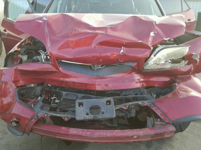 2HNYD18923H522851 - 2003 ACURA MDX TOURIN RED photo 7