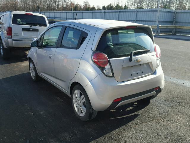 KL8CD6S93EC562859 - 2014 CHEVROLET SPARK 1LT Серебристый фото 3