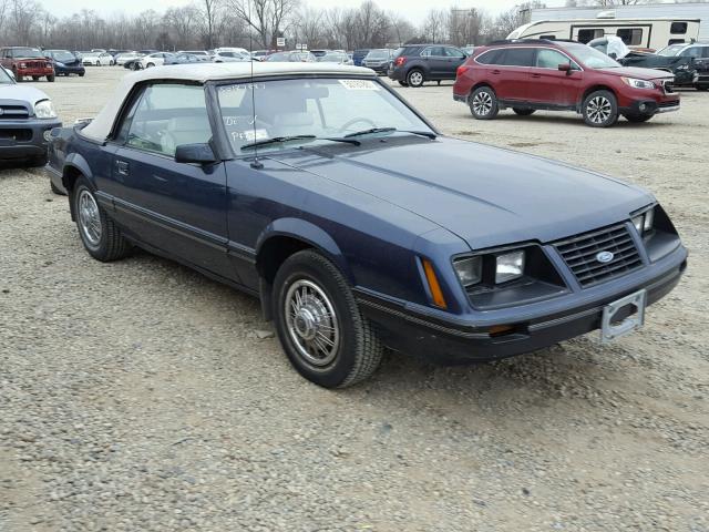 1FABP273XDF150593 - 1983 FORD MUSTANG BLUE photo 1