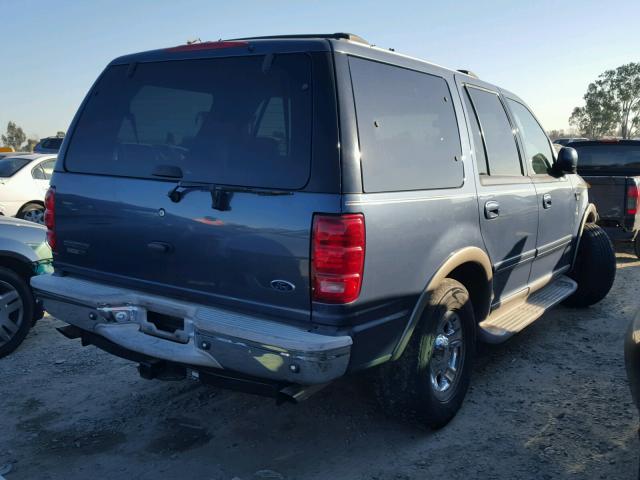 1FMFU18L3YLB43551 - 2000 FORD EXPEDITION BLUE photo 4