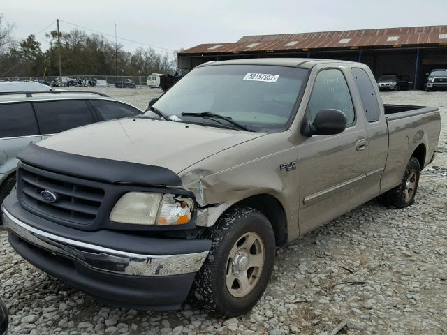 1FTRX17222NA43776 - 2002 FORD F150 GOLD photo 2