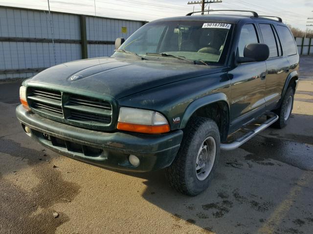 1B4HS28Z6WF214540 - 1998 DODGE DURANGO GREEN photo 2