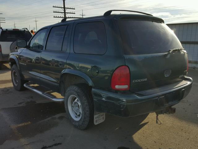 1B4HS28Z6WF214540 - 1998 DODGE DURANGO GREEN photo 3