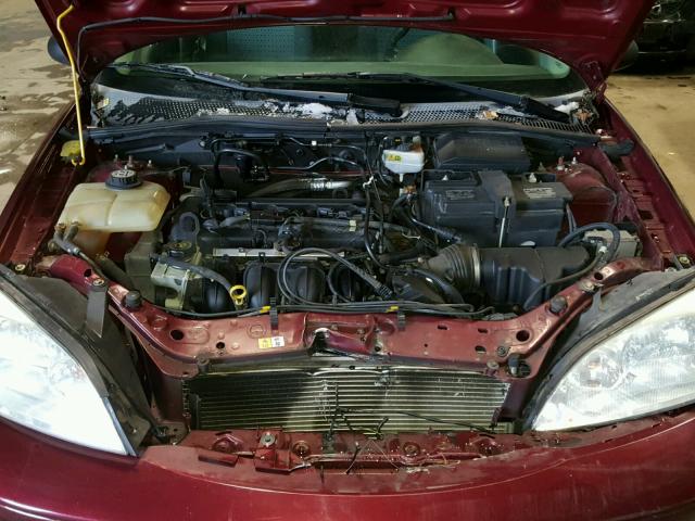 1FAHP34N77W269082 - 2007 FORD FOCUS ZX4 BURGUNDY photo 7