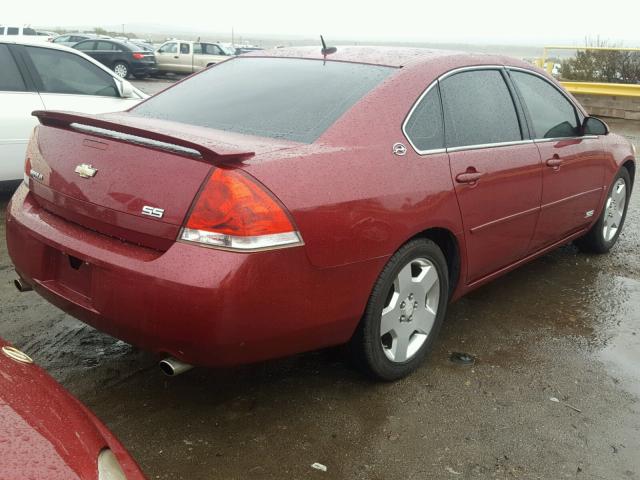 2G1WD58C769252541 - 2006 CHEVROLET IMPALA SUP 勃艮第红 照片 4