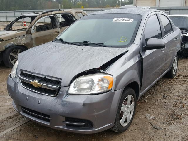 KL1TD5DE1BB183122 - 2011 CHEVROLET AVEO LS GRAY photo 2