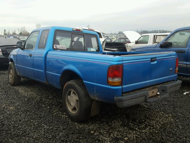 1FTCR14X7RPA46204 - 1994 FORD RANGER SUP BLUE photo 3