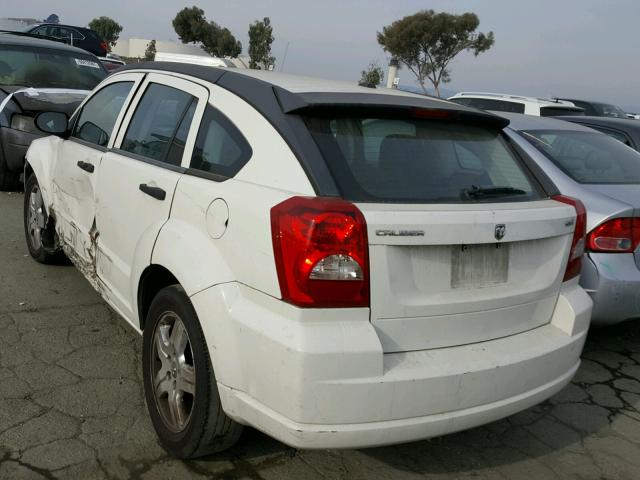 1B3HB48B58D653231 - 2008 DODGE CALIBER SX WHITE photo 3