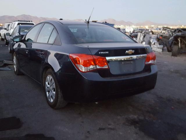 1G1PA5SH3E7308055 - 2014 CHEVROLET CRUZE LS BLUE photo 3