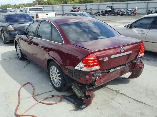 1MEFM42186G600923 - 2006 MERCURY MONTEGO PR 栗色 照片 3