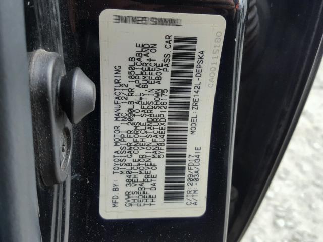 5YFBU4EEXDP126175 - 2013 TOYOTA COROLLA BA TAN photo 10