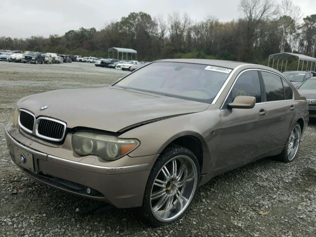 WBAGN63574DS55220 - 2004 BMW 745 LI TAN photo 2