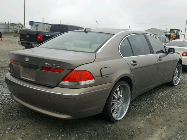 WBAGN63574DS55220 - 2004 BMW 745 LI TAN photo 4