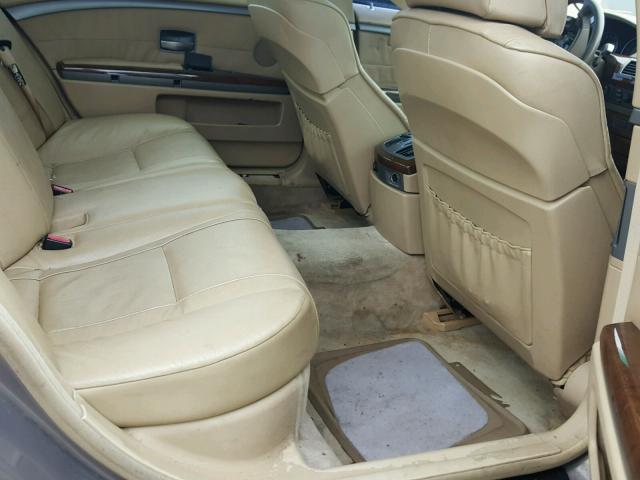 WBAGN63574DS55220 - 2004 BMW 745 LI TAN photo 6