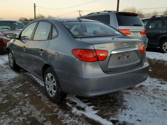 KMHDU4AD9AU933285 - 2010 HYUNDAI ELANTRA BL GRAY photo 3