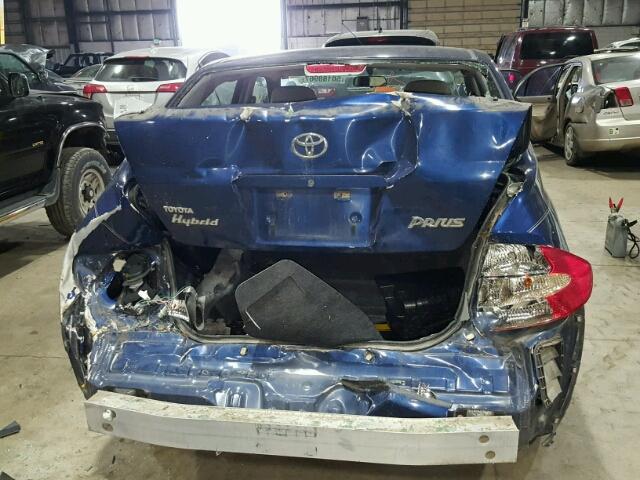 JT2BK18U120056489 - 2002 TOYOTA PRIUS BLUE photo 9