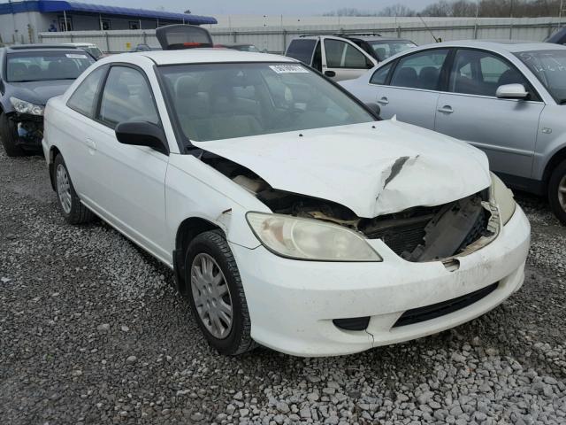 1HGEM22524L057823 - 2004 HONDA CIVIC LX WHITE photo 1