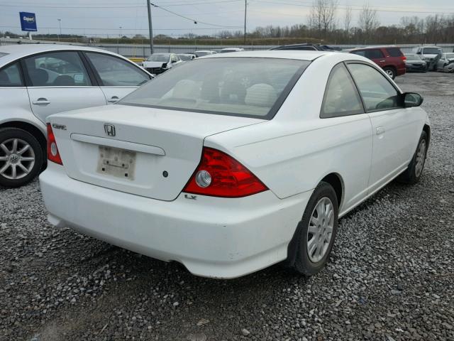 1HGEM22524L057823 - 2004 HONDA CIVIC LX WHITE photo 4