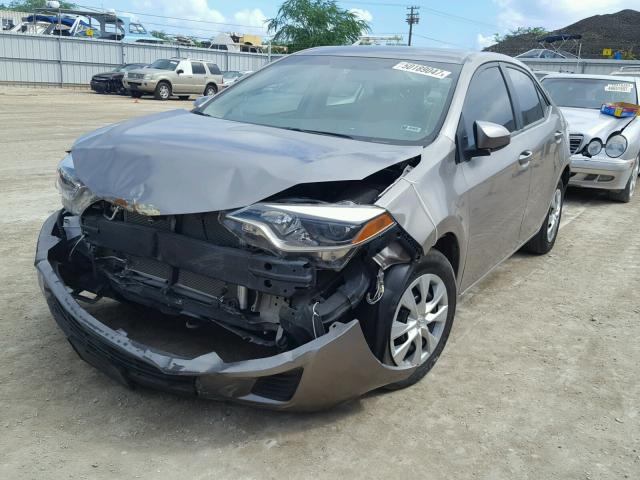 5YFBPRHEXEP051852 - 2014 TOYOTA COROLLA EC 棕色 照片 2