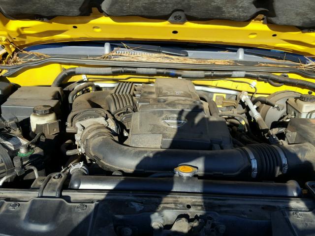 5N1AN08U35C649774 - 2005 NISSAN XTERRA OFF YELLOW photo 7