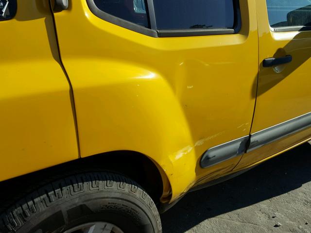 5N1AN08U35C649774 - 2005 NISSAN XTERRA OFF YELLOW photo 9