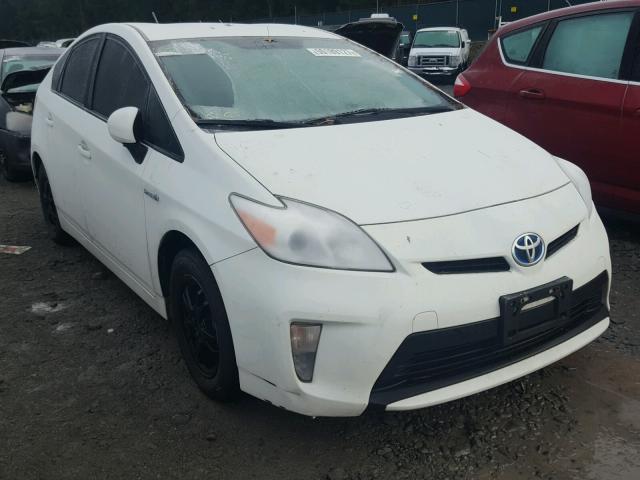 JTDKN3DU6D5542589 - 2013 TOYOTA PRIUS WHITE photo 1