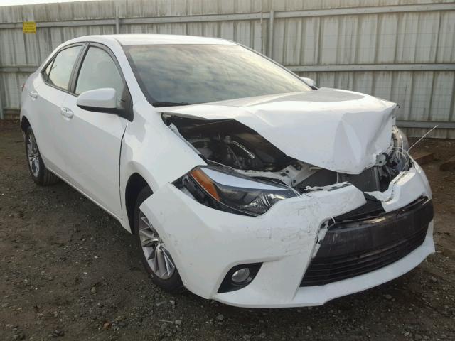 5YFBURHE4FP340106 - 2015 TOYOTA COROLLA L WHITE photo 1