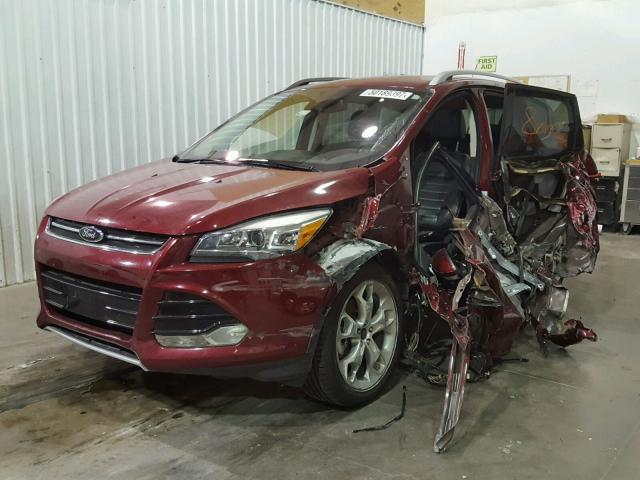 1FMCU0J97EUB71791 - 2014 FORD ESCAPE TIT RED photo 2