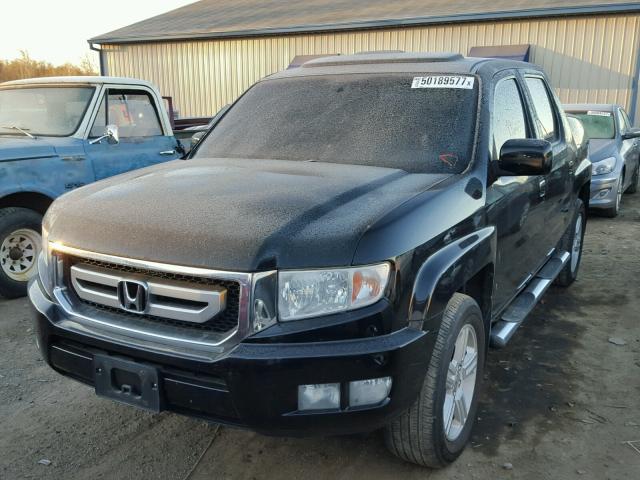 5FPYK1F50AB002637 - 2010 HONDA RIDGELINE BLACK photo 2