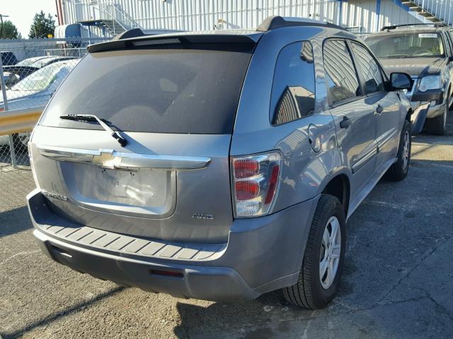 2CNDL23F356148951 - 2005 CHEVROLET EQUINOX LS GRAY photo 4