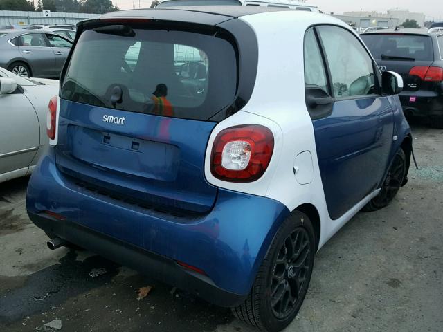 WMEFJ5DA1GK077659 - 2016 SMART FORTWO BLUE photo 4