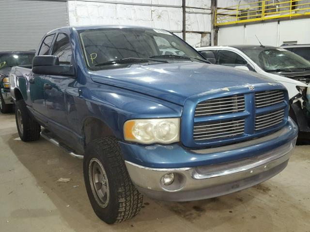 3D7HU18Z52G121787 - 2002 DODGE RAM 1500 BLUE photo 1