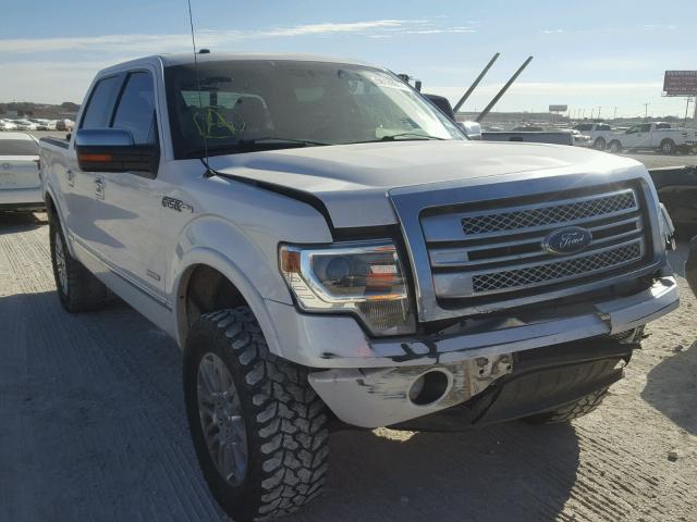 1FTFW1ET9DFA24169 - 2013 FORD F150 SUPER WHITE photo 1