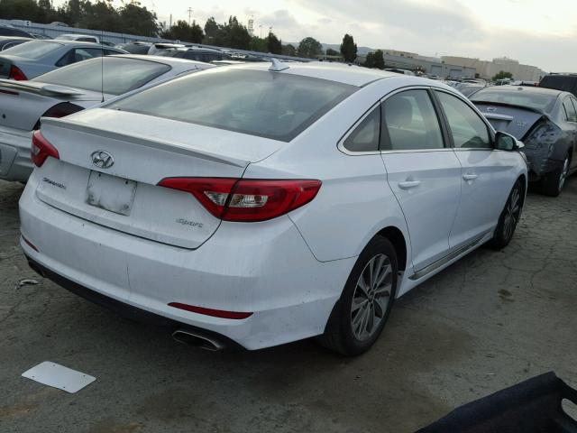 5NPE34AF9GH361229 - 2016 HYUNDAI SONATA SPO WHITE photo 4